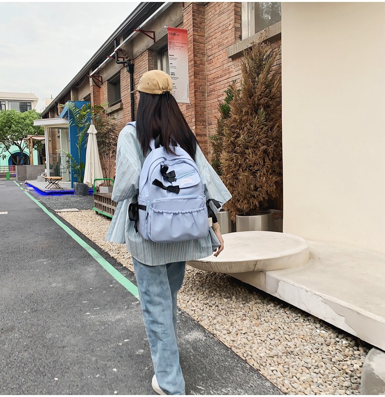 日系ins书包初中高中女生大学生高颜值双肩包蝴蝶结背包2023新款详情28
