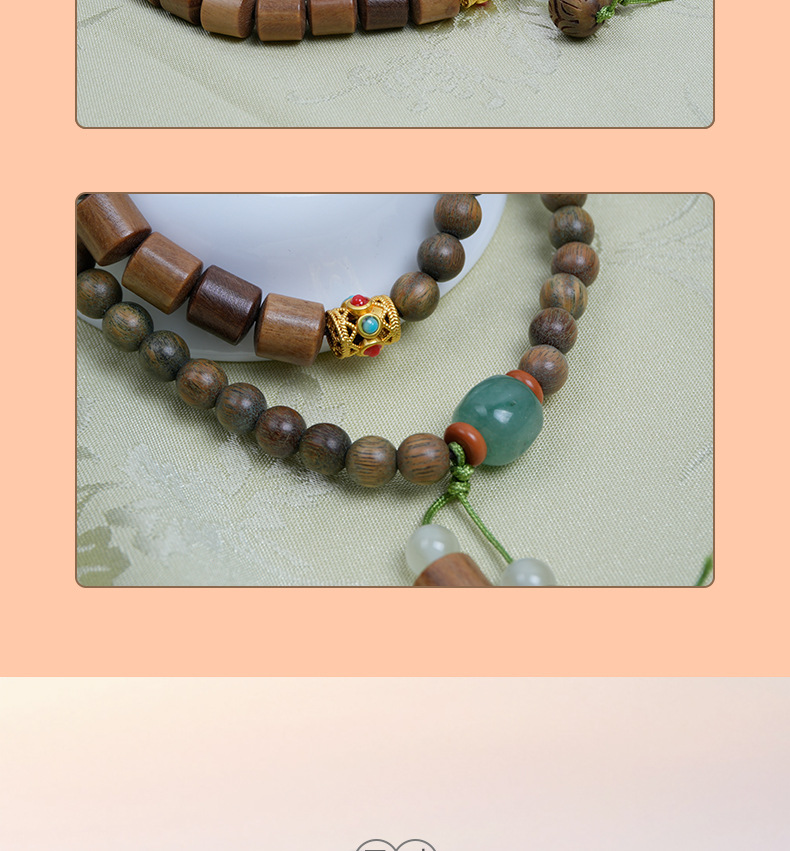 复古绿檀手串女森系学生手链情侣佛珠手串檀香手串中国风设计佛珠详情10