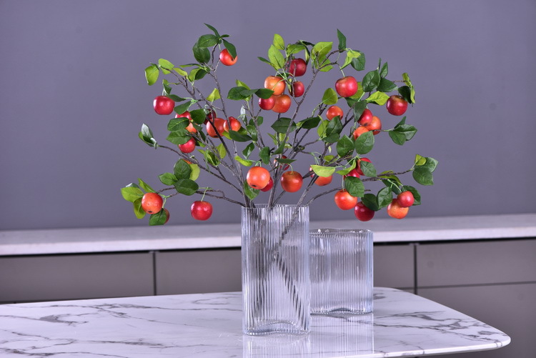 Wholesale of artificial apple branches, multi-leaf home decoration fruit branches, new Chinese-style New Year decoration berries from the manufacturer pic 6
