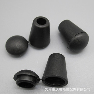 现货直销 2.0CM长黑色白色塑料吊钟 雨衣无盖吊钟 长吊钟穿绳扣详情8