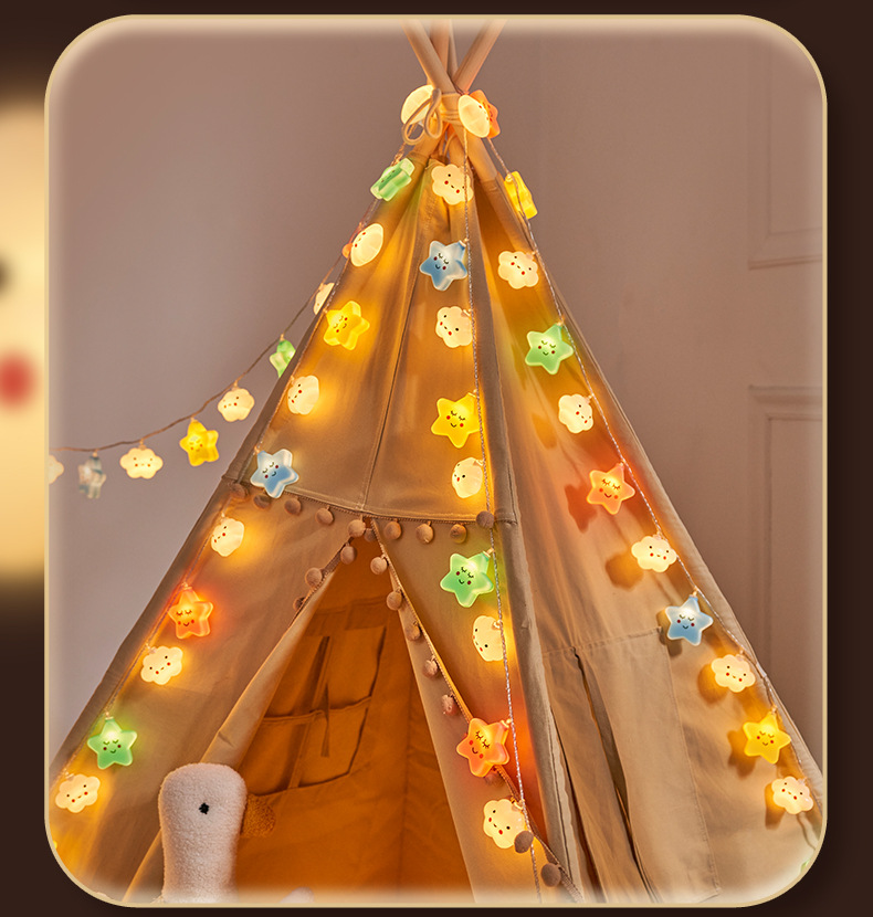 彩虹云朵小彩灯卧室布置装饰灯儿童帐篷灯房间挂灯露营氛围装饰灯详情14