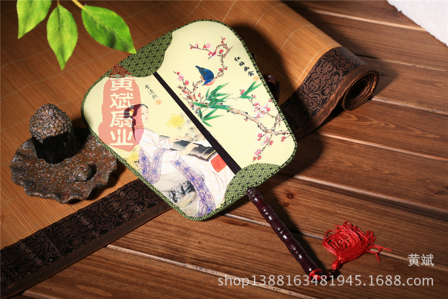 古典宫扇*古典舞蹈扇子*高级双面真丝宫扇*红楼梦*团扇*工艺扇详情15