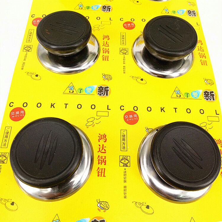 Large stainless steel pot lid handle, universal pot lid handle, top bead lid knob, kitchen pot lid head cap screw pic 12