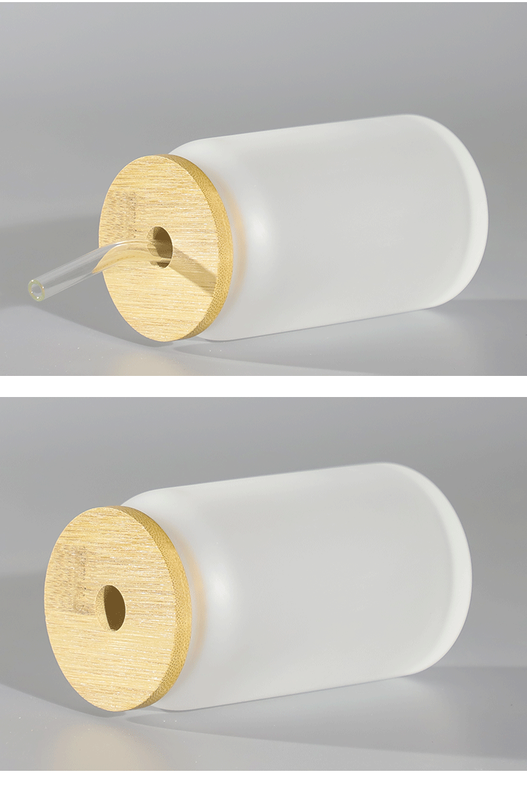 16oz heat transfer Coke glass with straw cold drink cup creative heat sublimation Coke glass cup can be printed with logo pic 12