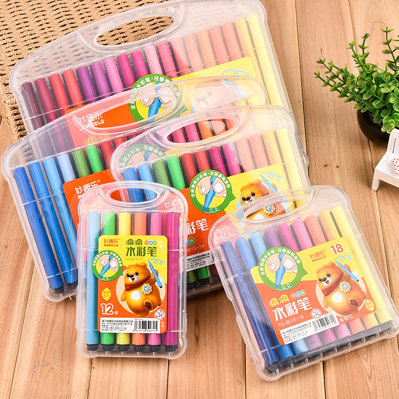 妙趣乐 12色初学入门固体水粉水彩颜料粉饼套装固体水彩 厂家批发详情2