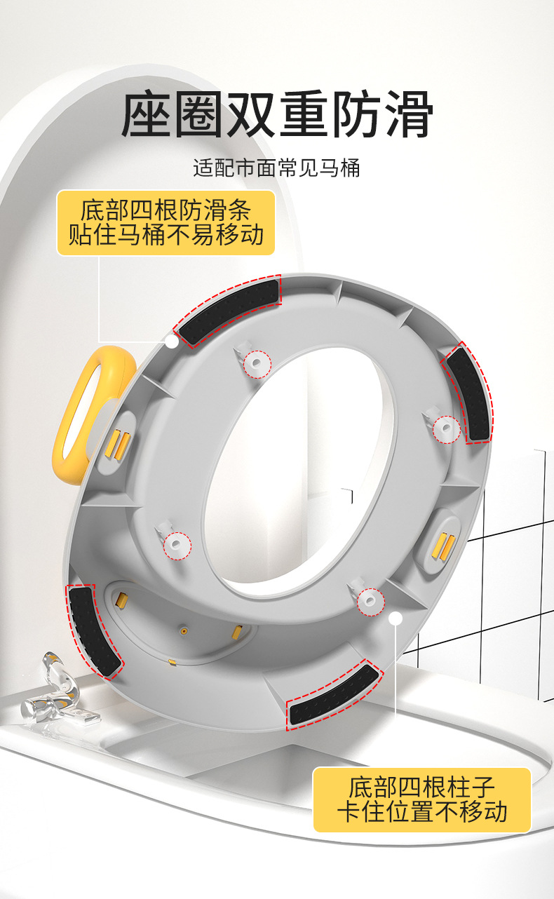 儿童多功能马桶坐便器男女宝宝坐便圈小孩专用座便器婴儿便携盆详情5