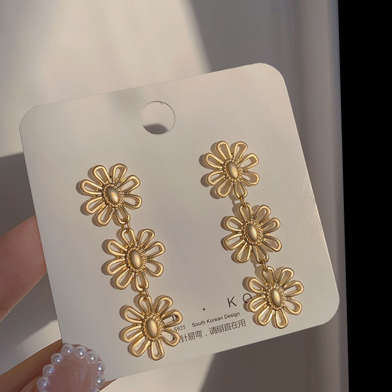 925银针复古耳环几何金属耳钉小众气质高级感爆款百搭耳饰批发详情22