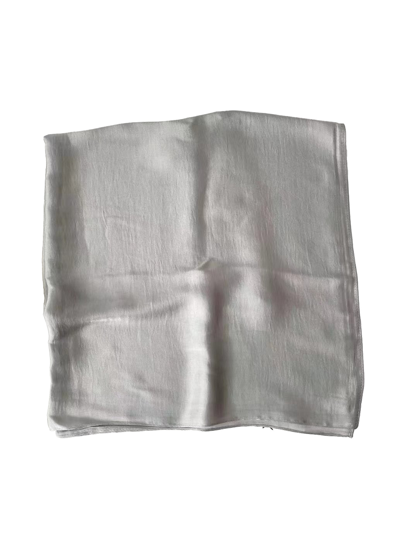 Cross-border exclusive new high-end nude-colored faux silk small square scarf, a versatile professional neckerchief for women in solid colors pic 22