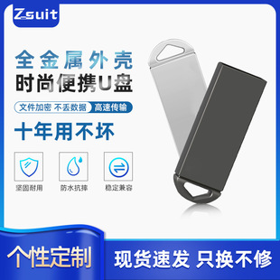 u盘64g批发 32g刻字logo展会礼品投标金属车载U盘16g高速优盘128g详情1
