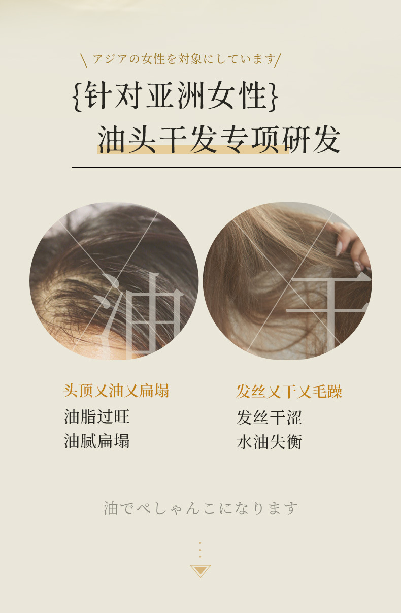 日本丝萱芭甜橙柔顺洗发水批发氨基酸无硅油洗头柔顺护发白盖黑盖详情6