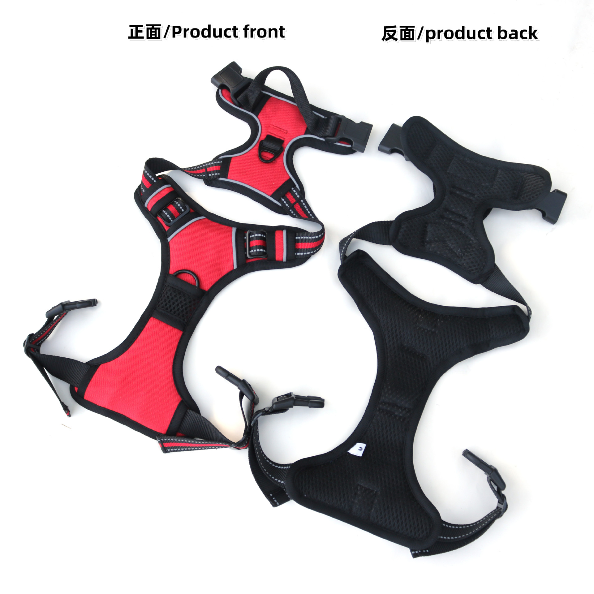 Amazon reflective pet chest strap dog leash explosion-proof chest strap dog vest type leash pic 3