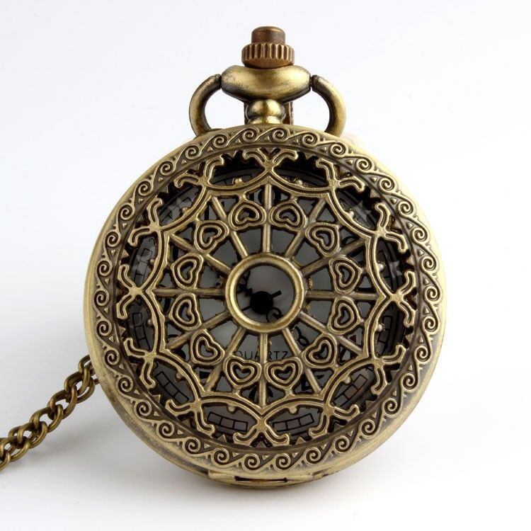 Chinese-style retro bronze-colored large pocket watches, tourist attraction souvenirs, old-fashioned hanging watches, gift watches wholesale pic 4
