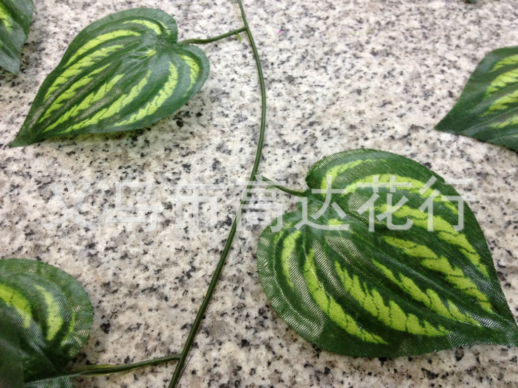 Artificial red maple leaf vine, ivy decorative vine, grape leaf vine manufacturer, ten-thousand-year green leaf vine pic 7