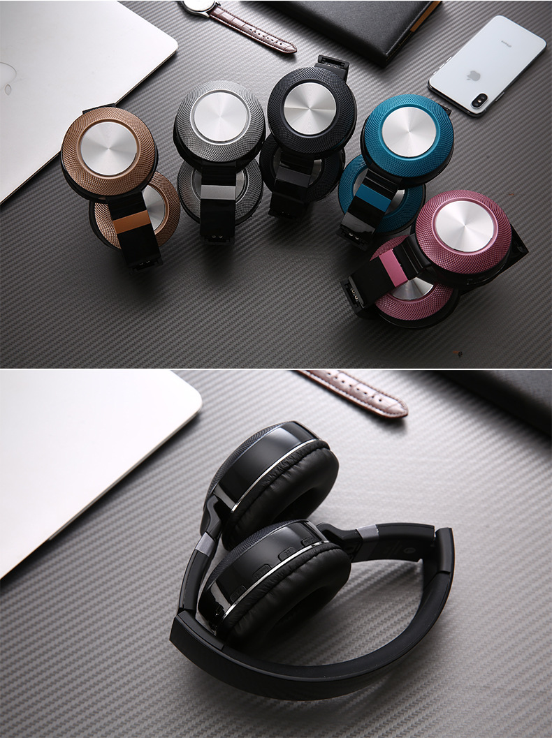 Cross-border over-ear wireless Bluetooth headphones ST16 retractable folding radio card Bluetooth headphones factory pic 16