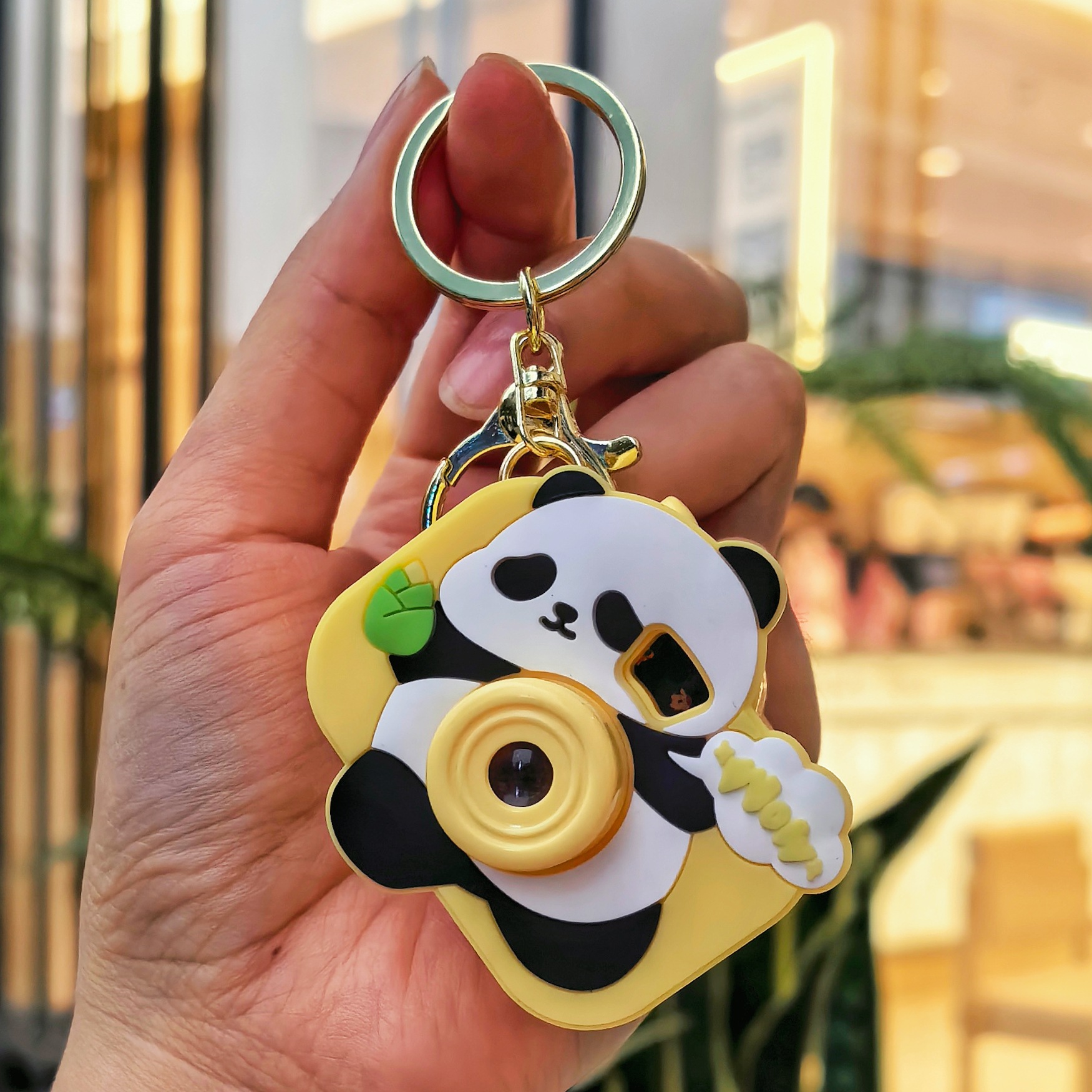 卡通熊猫相机钥匙扣迷你投影机创意小礼品学生包包挂件小礼品批发详情6