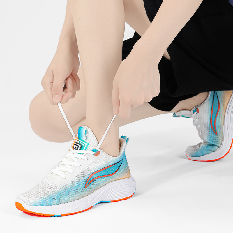 新款男女同款网面透气运动鞋中学生体育课专用防滑软底跑步鞋校园详情12