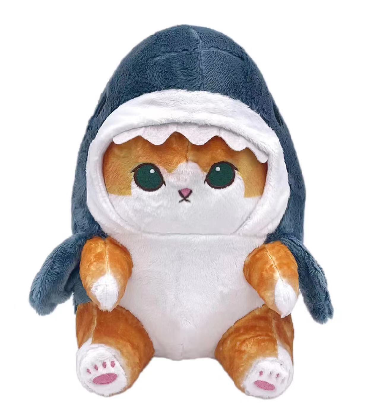 友游modusand鲨鱼猫猫猫咪玩偶公仔可爱趣味毛绒玩具礼物女 pic 1