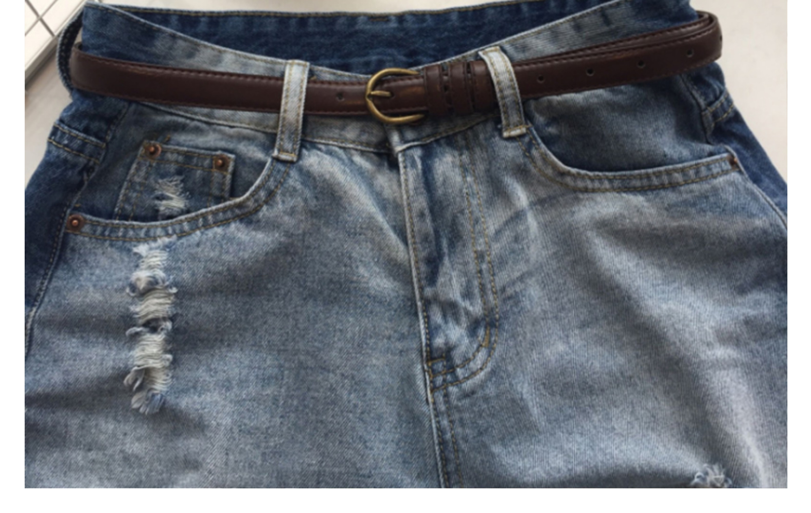 新款韩国柔软时尚细皮带女简约百搭装饰牛仔裤带连衣裙细腰带女士详情18