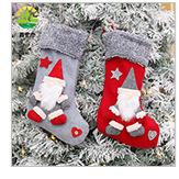 Christmas stocking series, Christmas stockings, dancing dolls, fences, Santa Claus, snowmen, gift stockings, candy stockings pic 27