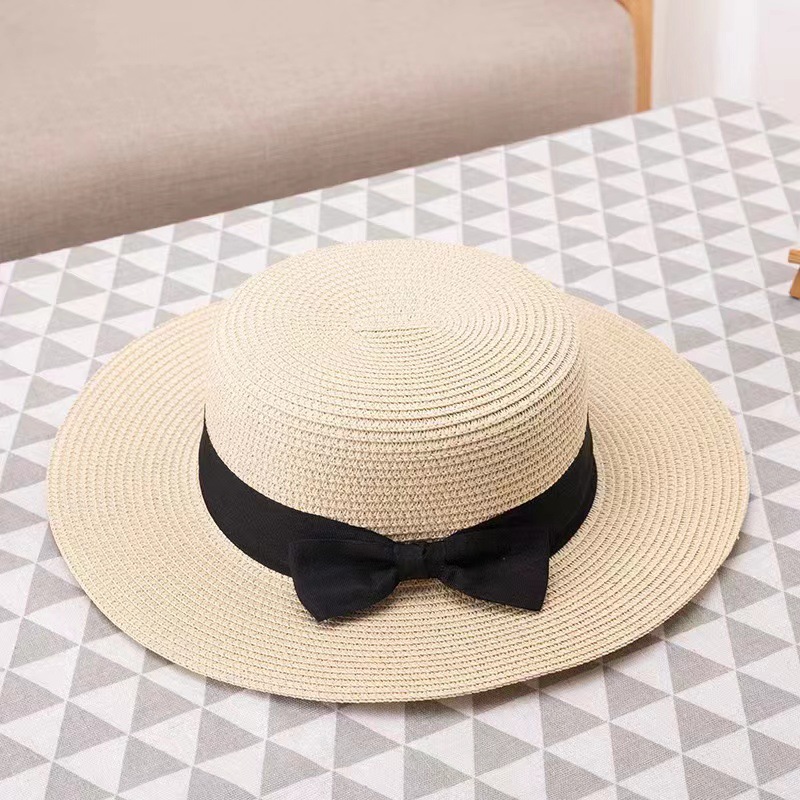 Customized breathable straw woven Panama jazz hats from Europe and America, beach vacation sun protection and shade beach hats, straw hats pic 13
