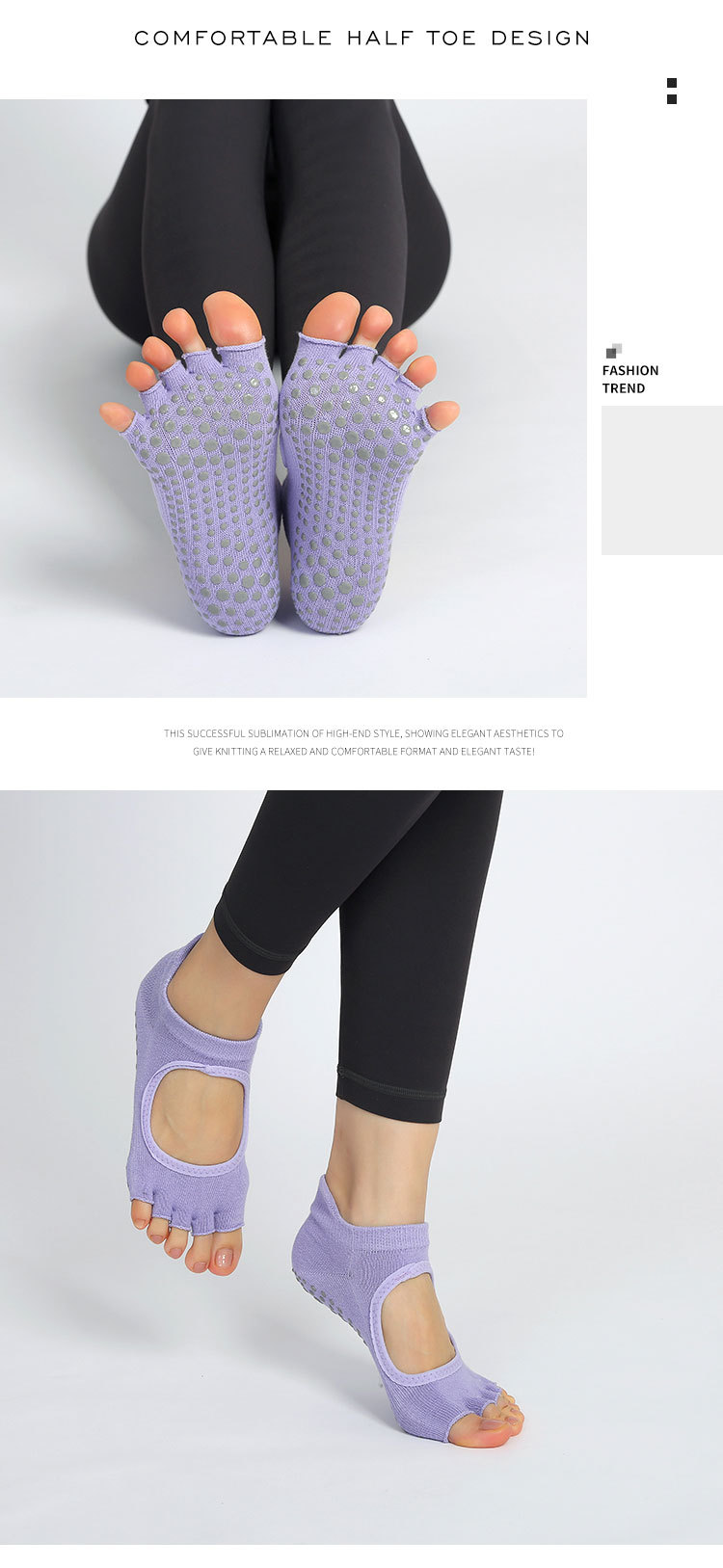 瑜伽袜子夏季防滑袜女夏天普拉提袜五指袜分指运动室内运动袜详情25