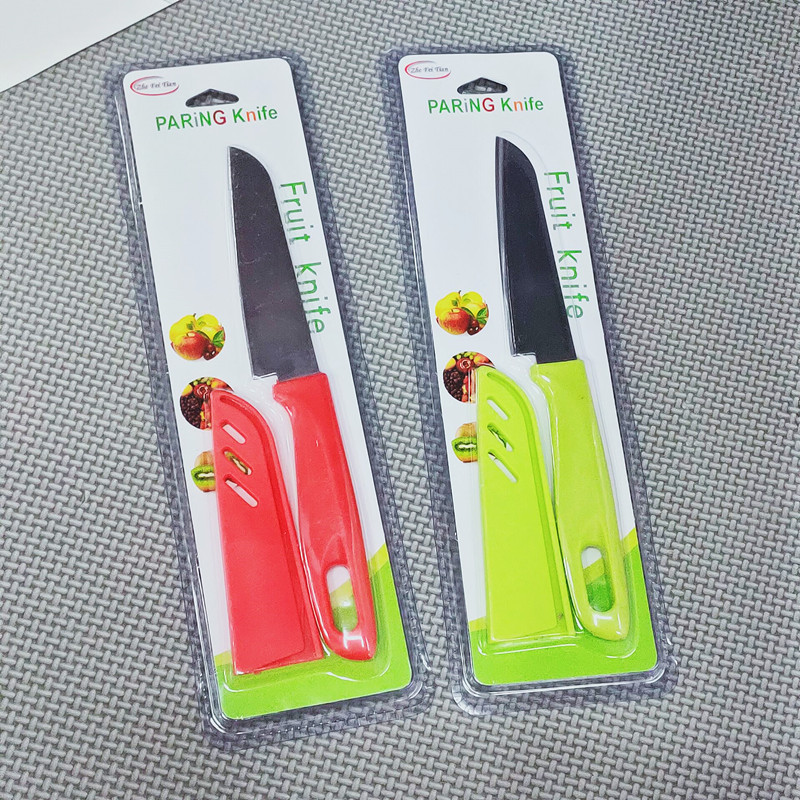 Factory direct supply of card-mounted fruit knives and colored peelers for wholesale at two yuan from supermarkets pic 4