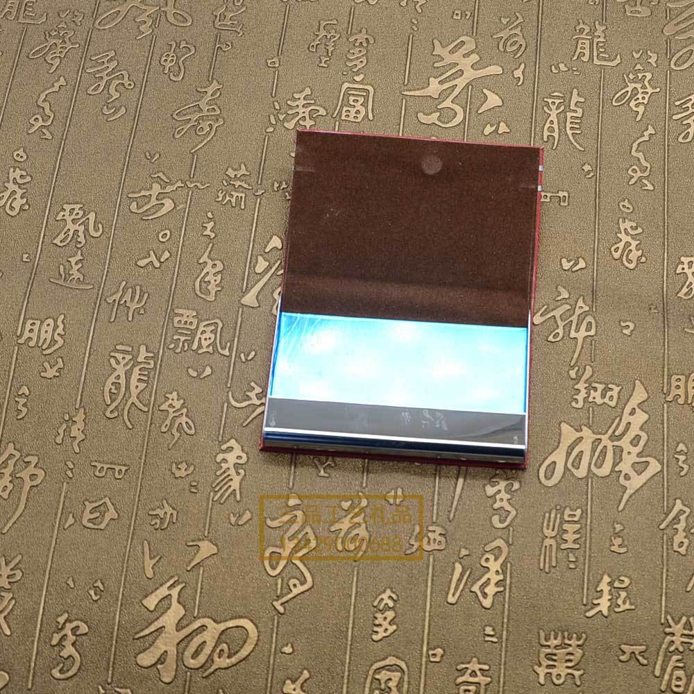 Customized fashionable leather keychains, corporate LOGO business card boxes, keychains, ballpoint pens, business office gift sets pic 11