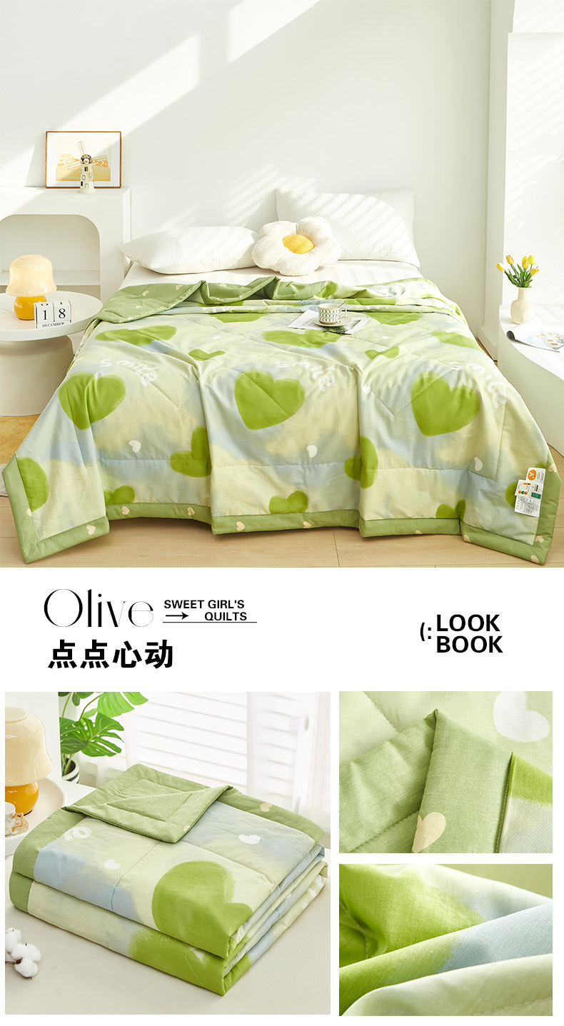 2024新款A类亲肤小清新纯棉夏被空调被批发夏凉被子全棉被芯批发详情38