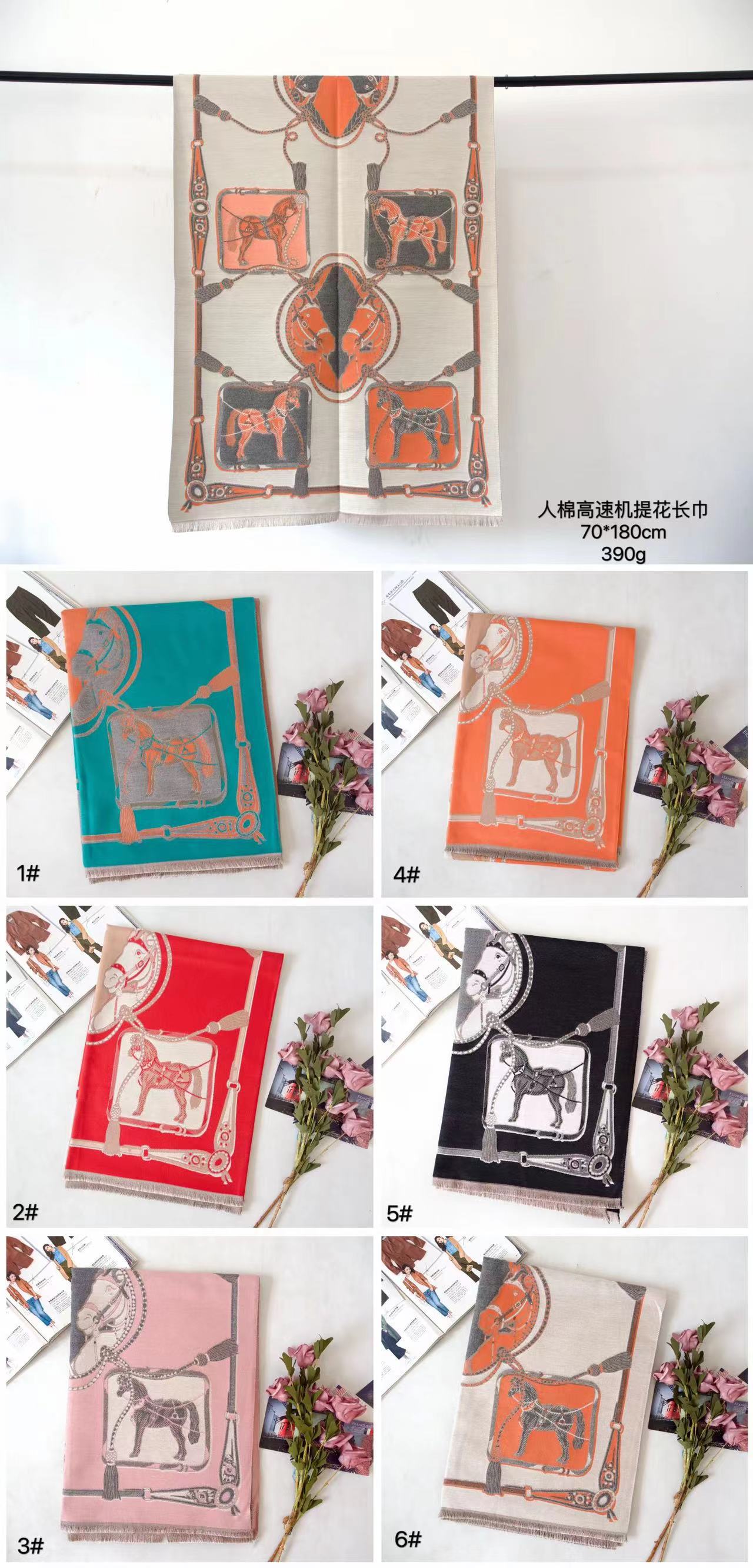 Elegant autumn and winter warmth, short beard tassel, travel outer scarf, imitation cashmere socialite scarf, versatile for women, horse in stock pic 9