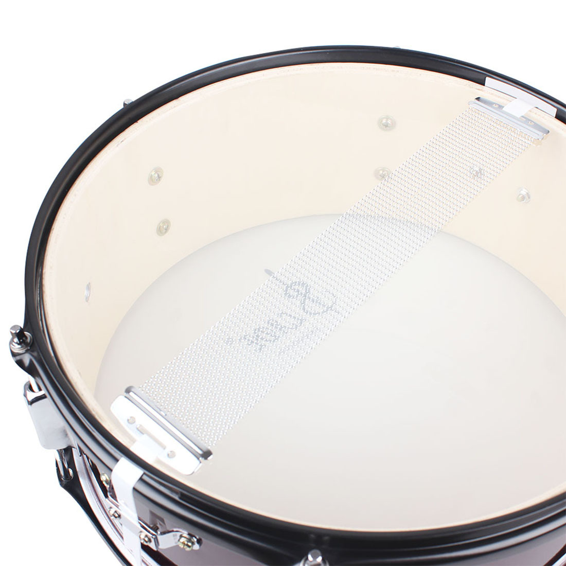 Wholesale LAde 14-inch snare drum, stainless steel squad drum, carrier, drumstick, marching drum, military band snare drum pic 19