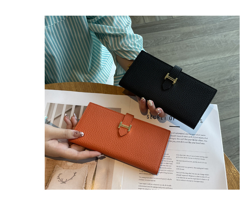 长款真皮女士钱包2024新款纯色大容量多功能折叠高档牛皮手机钱夹详情21