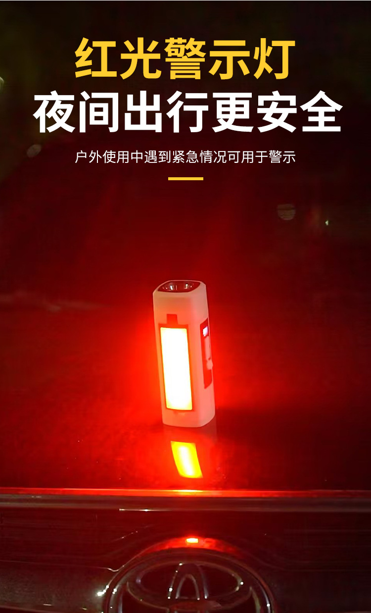 新款户外露营灯 高光LED便携式手电挂灯可折叠家用帐篷灯野营灯详情8