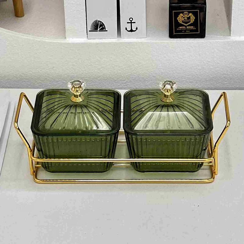 10 Fruit platters, home living room coffee table, tea, snacks, candies, pastries, nuts, divided snack plates, three-compartment dried fruit platters pic 2