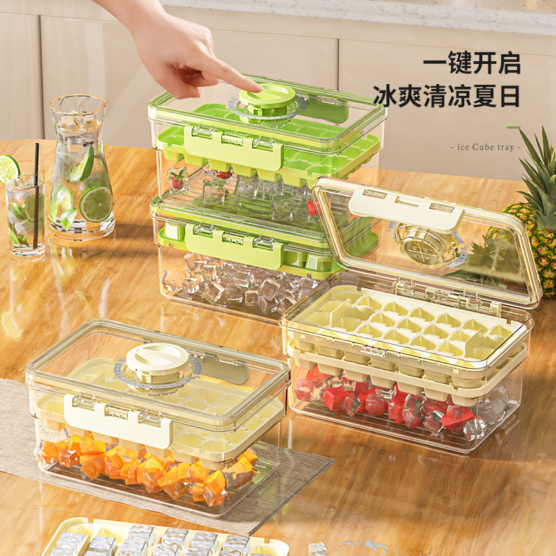 Six-compartment kitchen sealed spice storage box with handle, transparent dried fruit snack plate, large-capacity refrigerator fresh-keeping box pic 4
