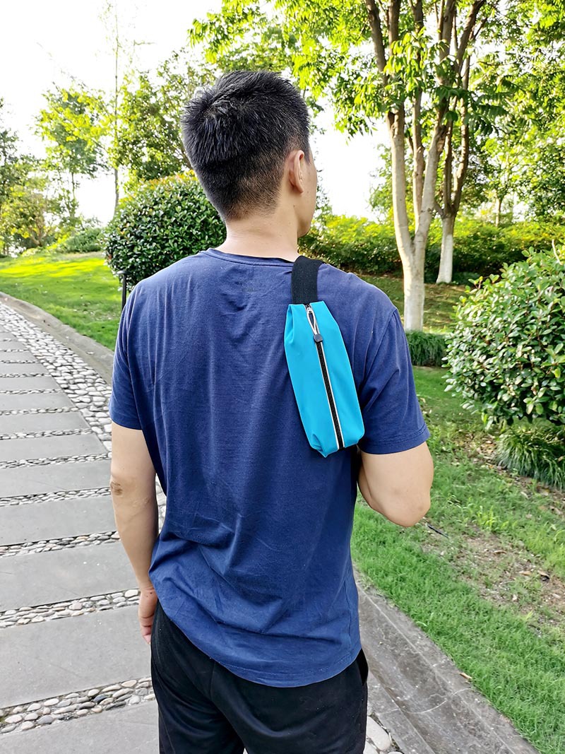 New sports running waist bag for men and women, outdoor running equipment, elastic, waterproof, reflective phone bag, close-fitting small waist bag pic 13