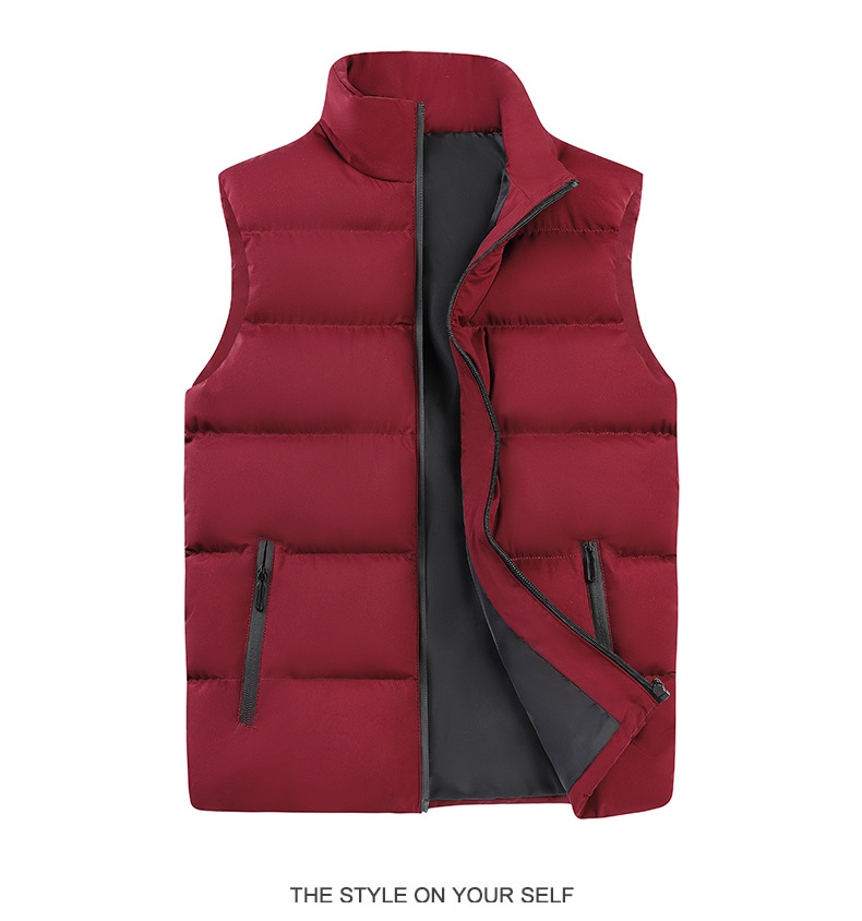 The new down cotton vest for men in autumn and winter is a casual, loose and bag-sized waistcoat for men pic 44