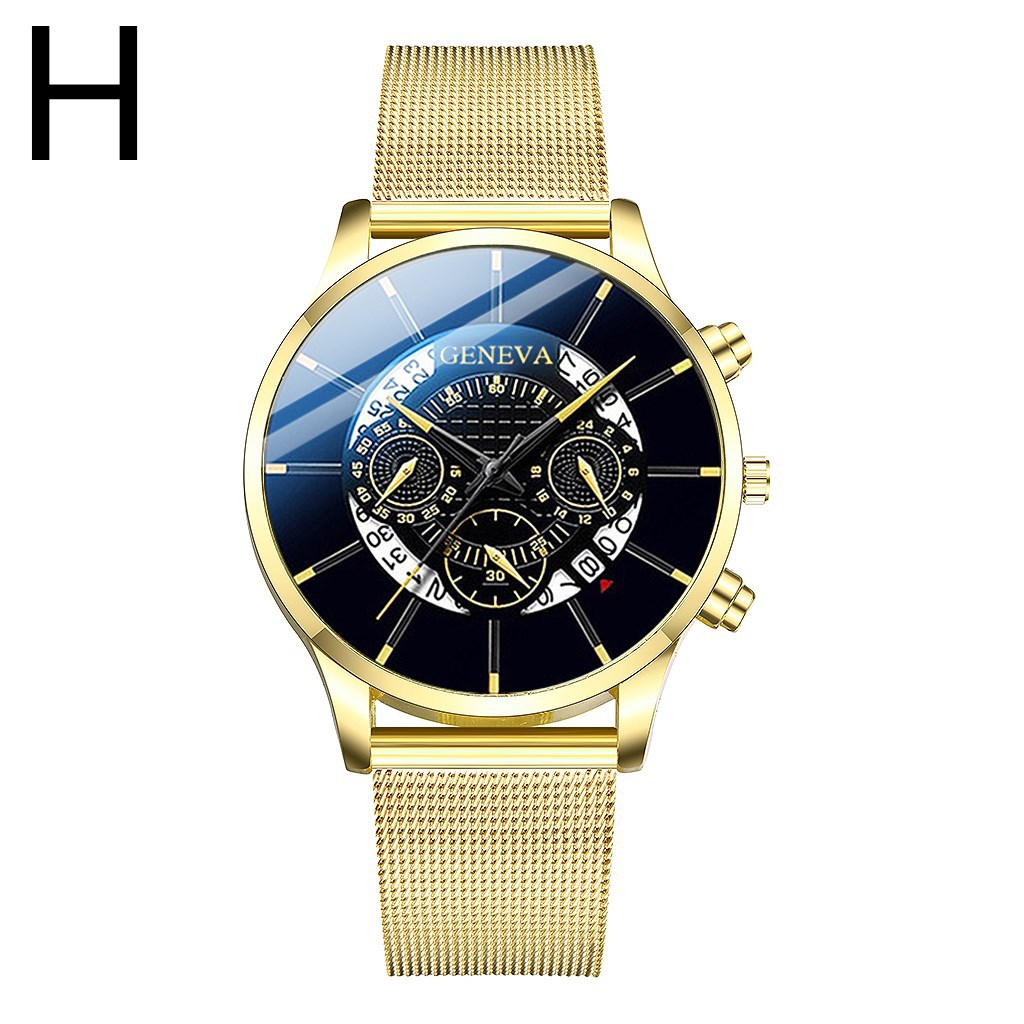 Aliexpress best-selling alloy mesh band watch, ultra-thin mesh band multi-functional casual steel band quartz watch for men pic 10