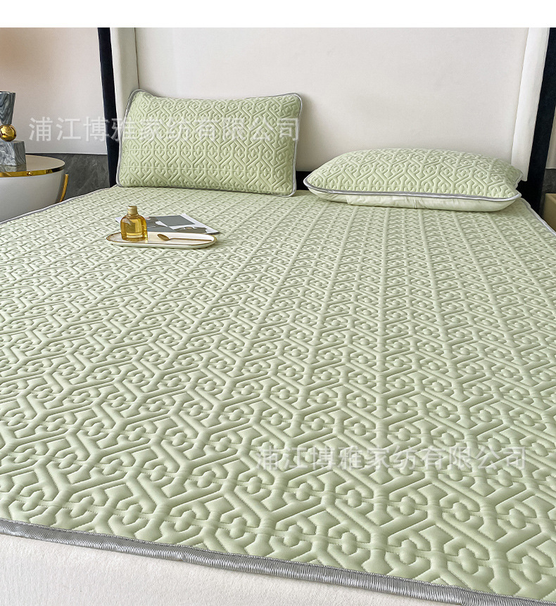 New Thai three-piece set, cool, Muji, machine-washable, air-conditioned, latex mat, breathable and skin-friendly, factory wholesale pic 22