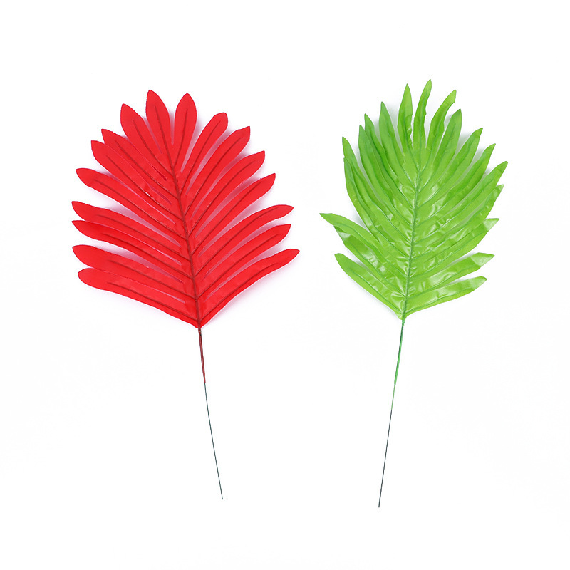 Artificial leaf accessories, artificial coconut leaves, engineering greening plant leaves, indoor and outdoor landscaping, flower arrangement and decoration leaves pic 1