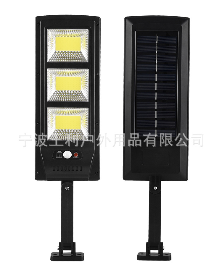 跨境新款户外LED太阳能壁灯人体感应庭院灯 家用墙壁照明遥控路灯详情17