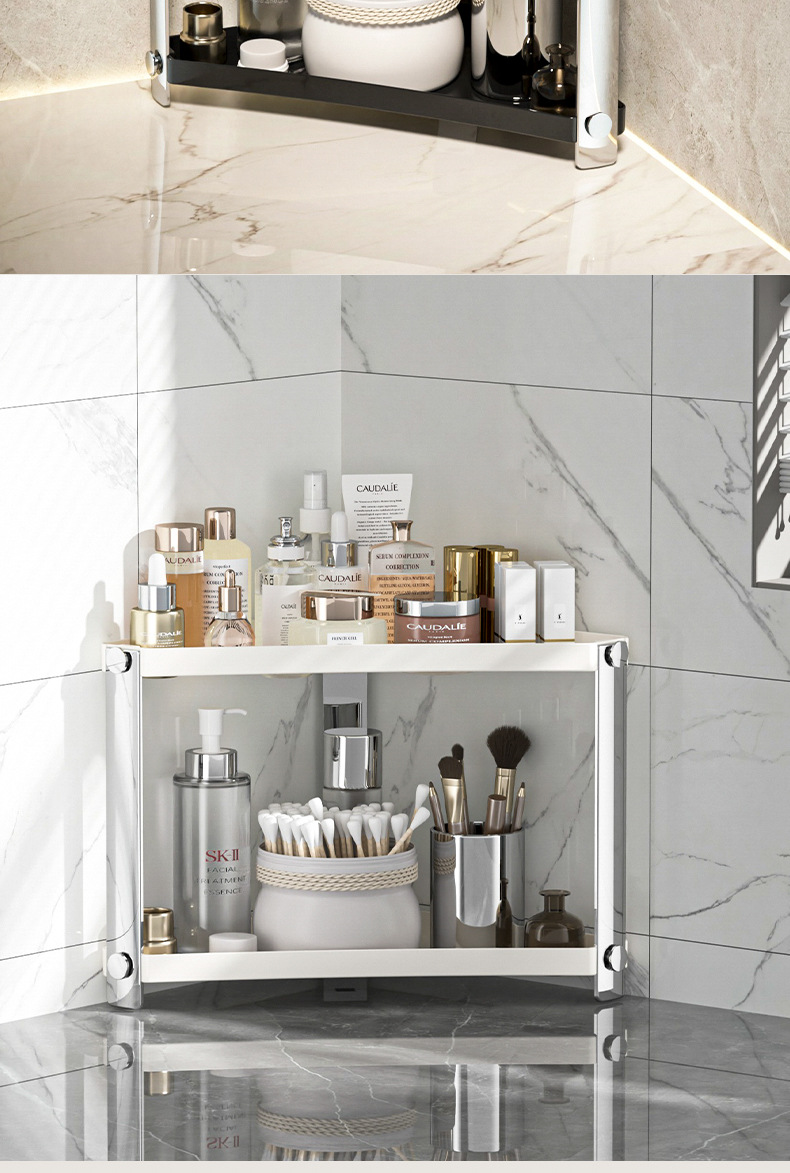 轻奢桌面多层置物架家用高颜值卫生间浴室化妆品收纳架香薰展示架01207详情15