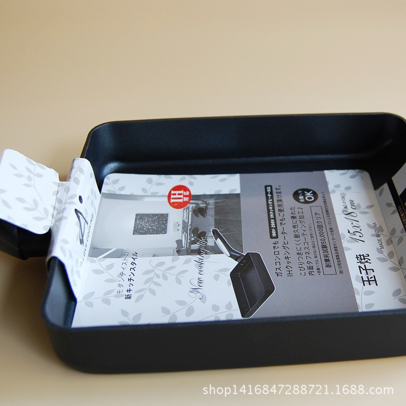 The new tamagoyaki frying pan of the LOVE COOKING brand is non-stick and smoke-free. It features a square design, multi-functional wok and fryer, and is portable outdoors pic 2