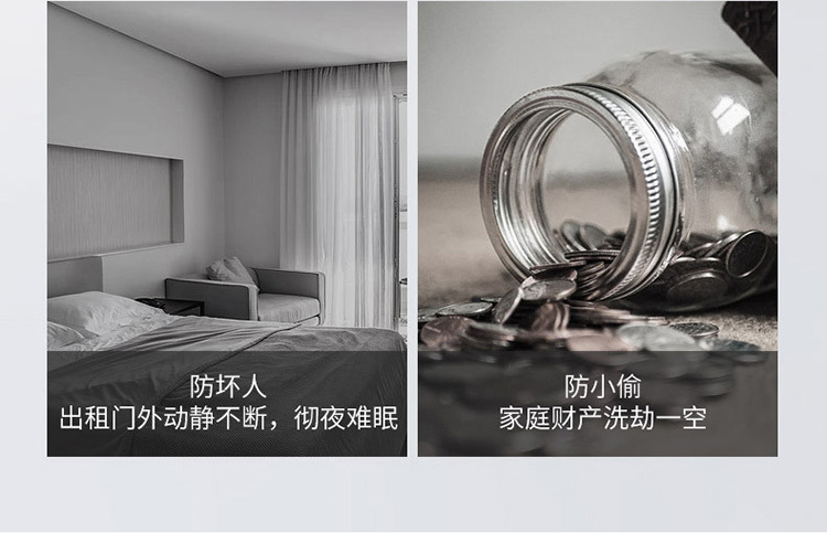 Home door locks, top door devices for going out, door blocking devices, anti-theft locks, temporary door stops pic 3