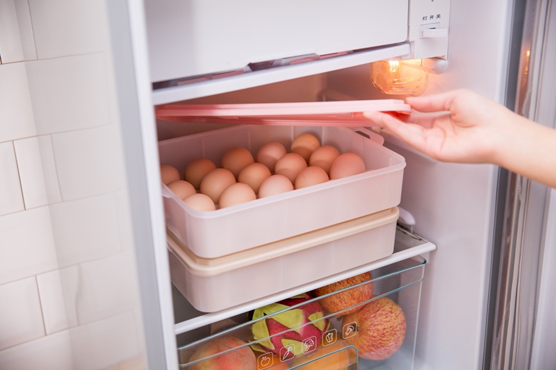 鸡蛋盒饺子盒冰箱保鲜收纳盒冻饺子馄饨盒分格托盘0750详情5