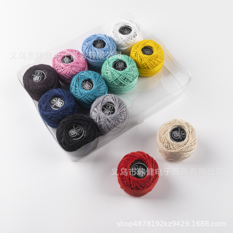 Handmade DIY colored embroidery thread, cross-stitch thread, embroidery thread, hand-woven crochet thread, lace embroidery thread, cross-border direct sales pic 9