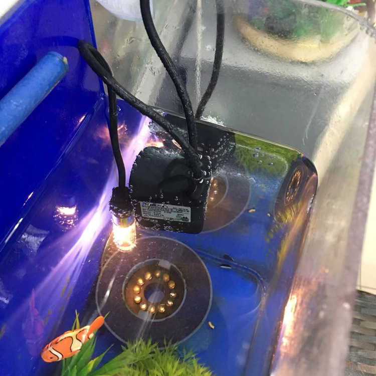 水族鱼缸潜水泵多功能带变压器带灯微型水泵7.5w带变压器创意详情19