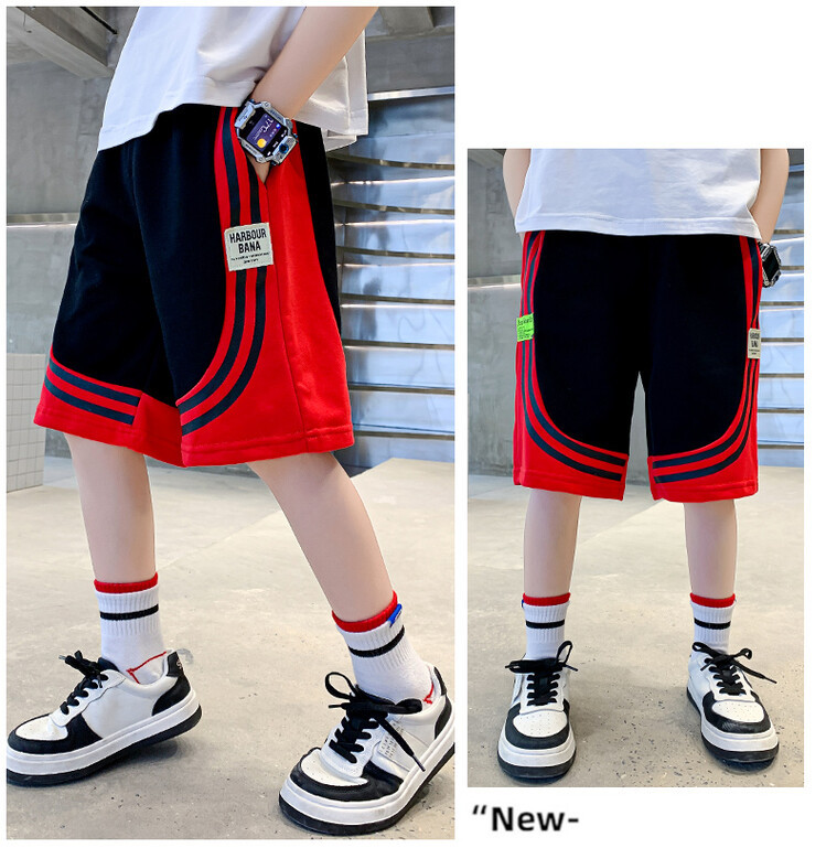 The 2022 new summer loose and stylish cotton capri shorts for boys are a trend of casual summer pants for middle-aged children pic 134