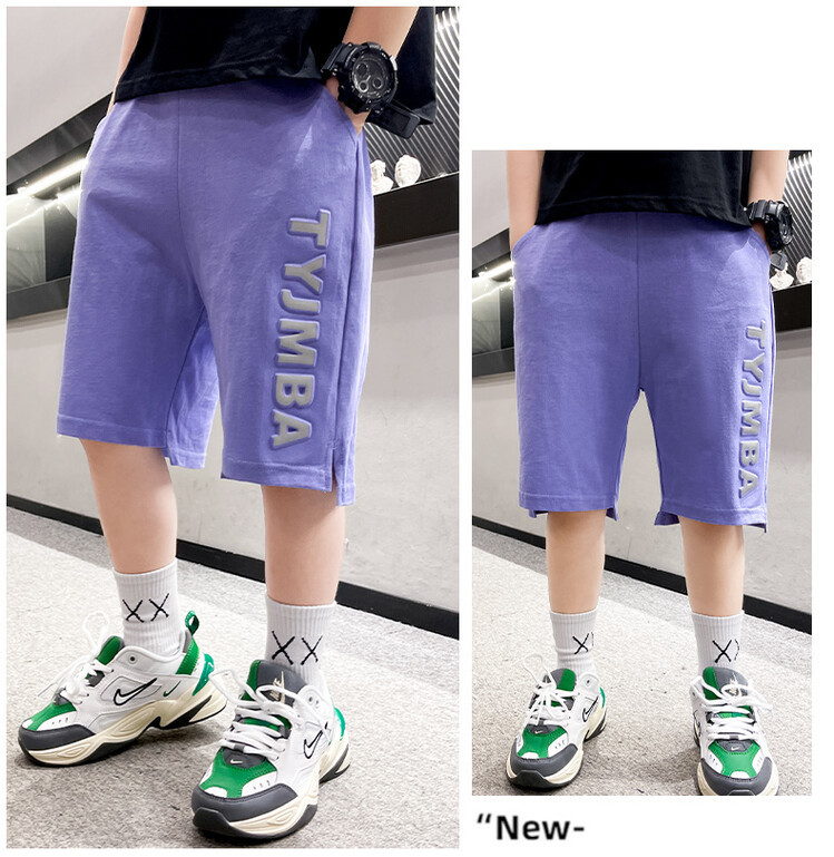 The 2022 new summer loose and stylish cotton capri shorts for boys are a trend of casual summer pants for middle-aged children pic 124