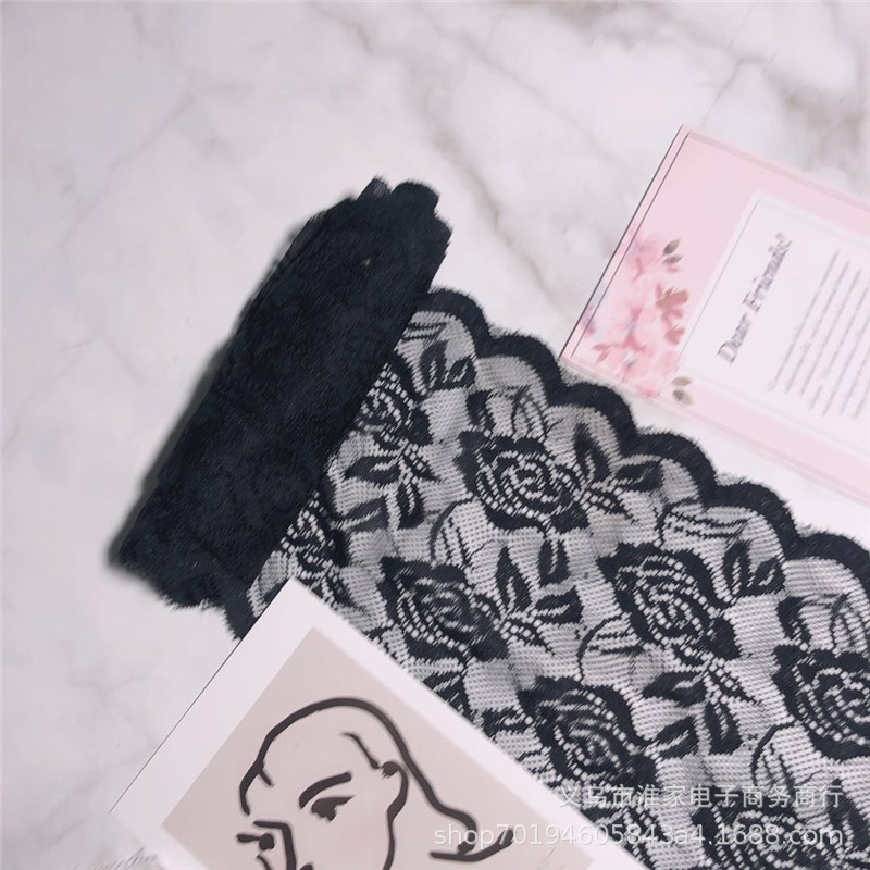 Factory direct sales and immediate supply of elastic lace, nylon 15 cm, spandex lace soft underwear fabric pic 10