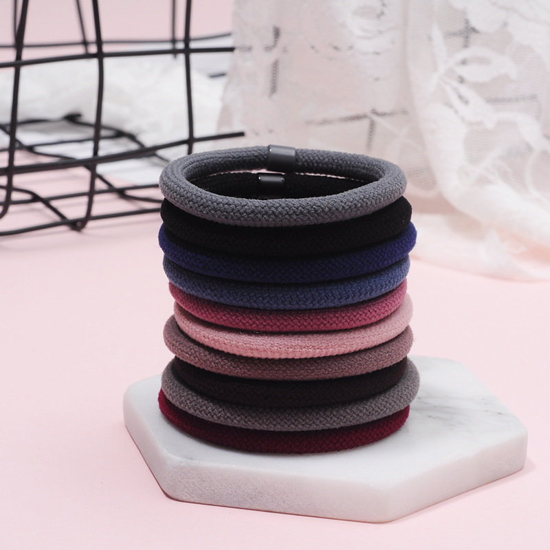 New durable, non-tangling, versatile woolen hair bands, hair ties, hair accessories, leather bands, hair ties and hair accessories are available in multiple colors pic 5
